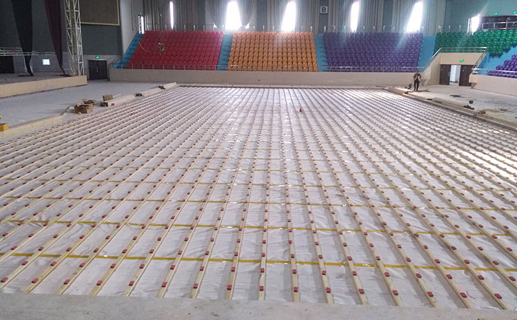 22厚排球館木地板板式龍骨結(jié)構(gòu)