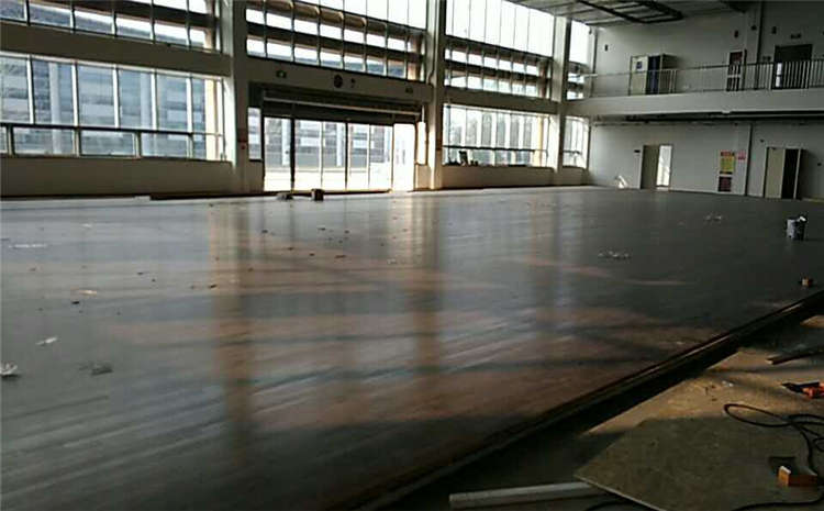 場(chǎng)館籃球館木地板施工方案