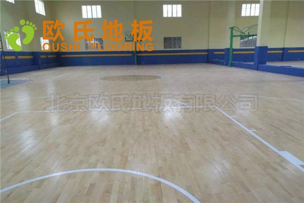 浙江臺州市曼巴籃球館木地板案例