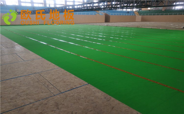 寶雞職業(yè)技術(shù)學(xué)院體育館木地板案例