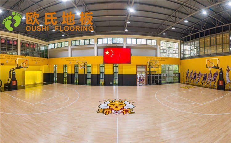 江蘇揚州海蘭德瓊花籃球館木地板圖片