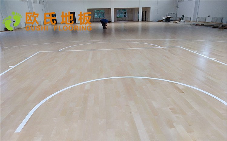 佳木斯市同江消防隊籃球館木地板項目—歐氏實木運(yùn)動地板