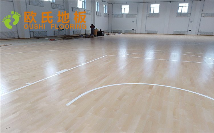 佳木斯市同江消防隊籃球館木地板項目—歐氏實木運(yùn)動地板